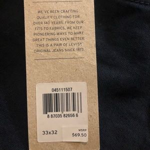 New with tags. Levi’s 511 Stretch Black.